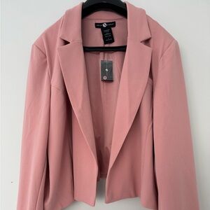 Ashley Stewart Coat Soft Pink Feminine Blazer Size 24
